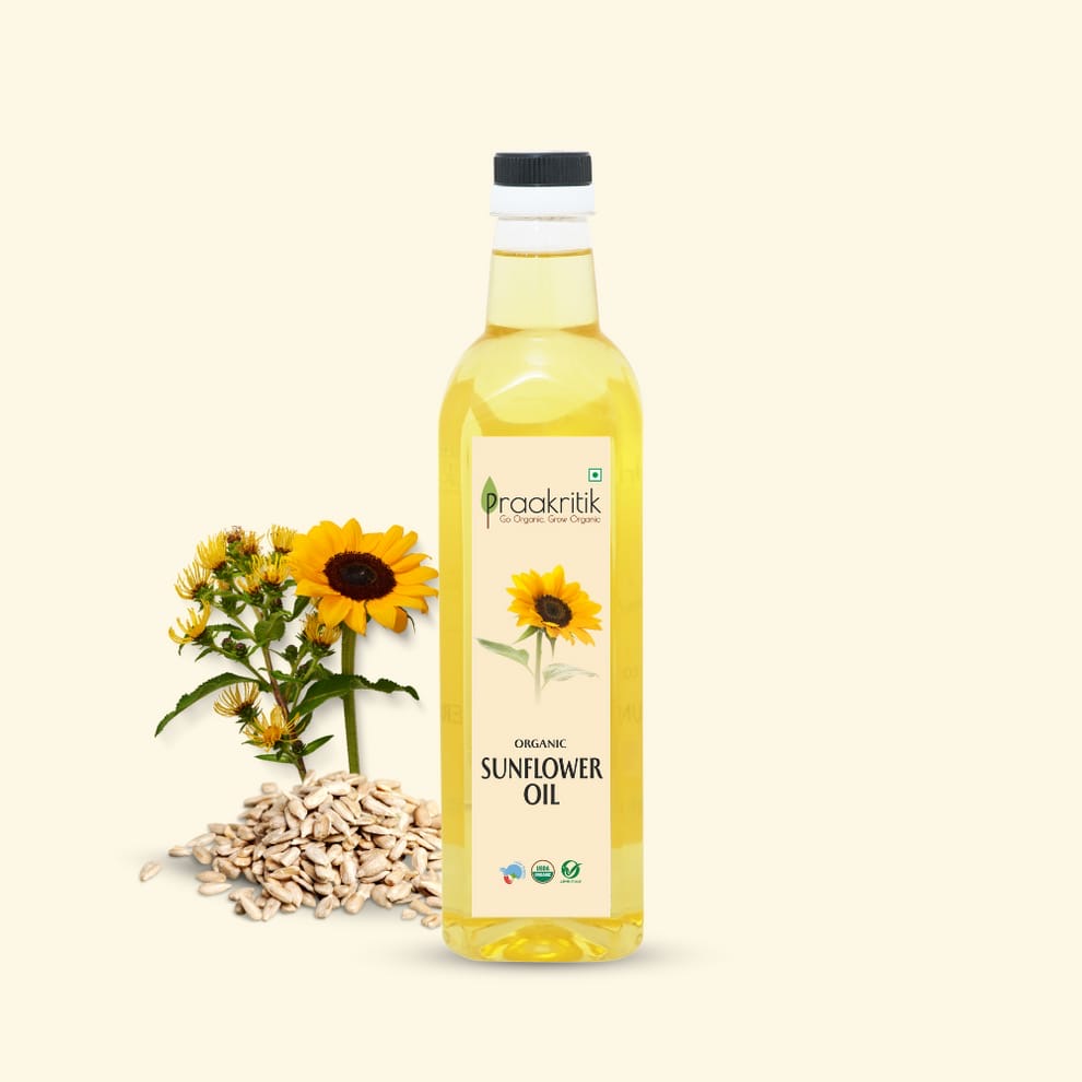 PRAAKRITIK ORGANIC COLD PRESSED SUNFLOWER OIL
