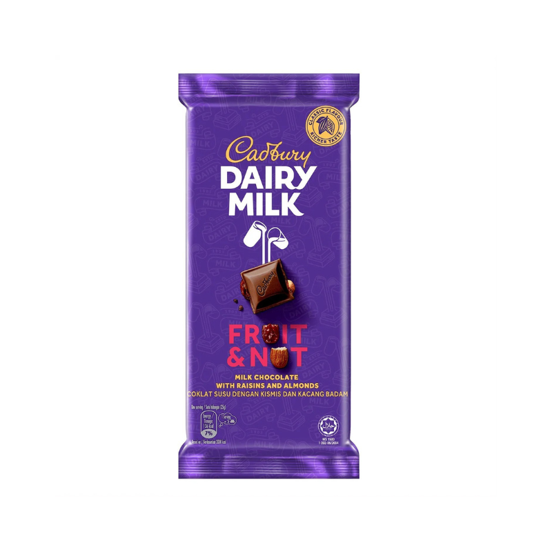 CADBURY DAIRY MILK FRUIT & NUT (π²πΎ)