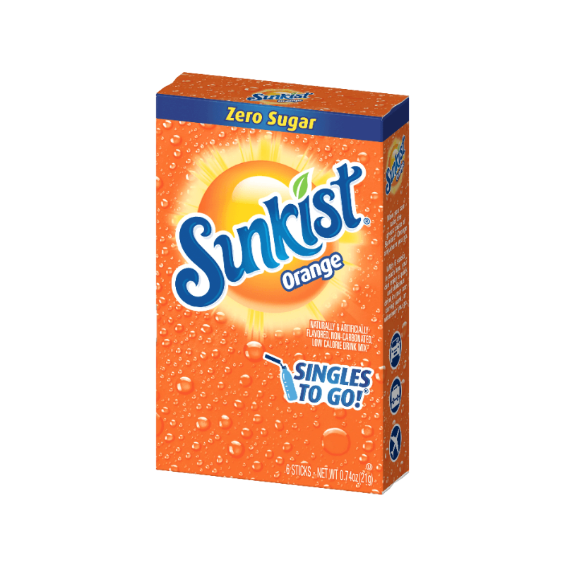 SUNKIST ZERO SUGAR ORANGE DRINK MIX