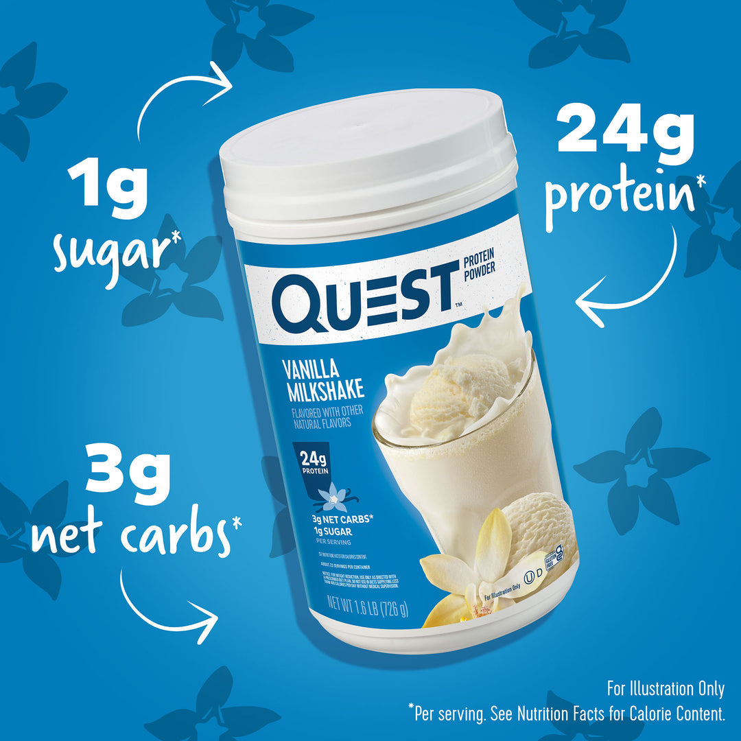 QUEST VANILLA MILKSHAKE PROTEIN POWDER
