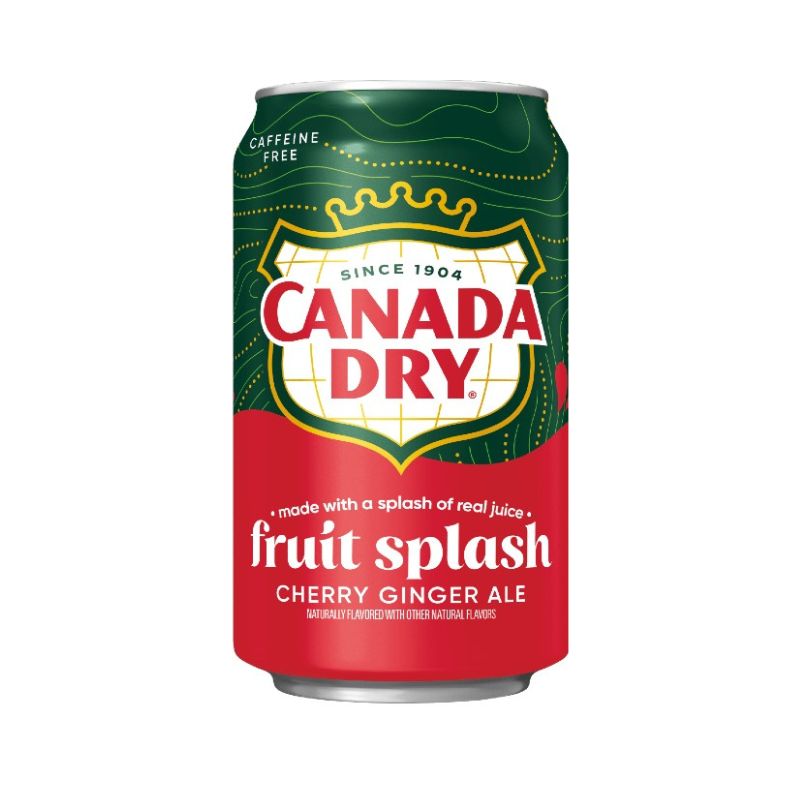 CANADA DRY FRUIT SPLASH CHERRY GINGER ALE
