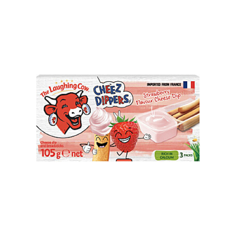 THE LAUGHING COW STRAWBERRY CHEEZ DIPPERS