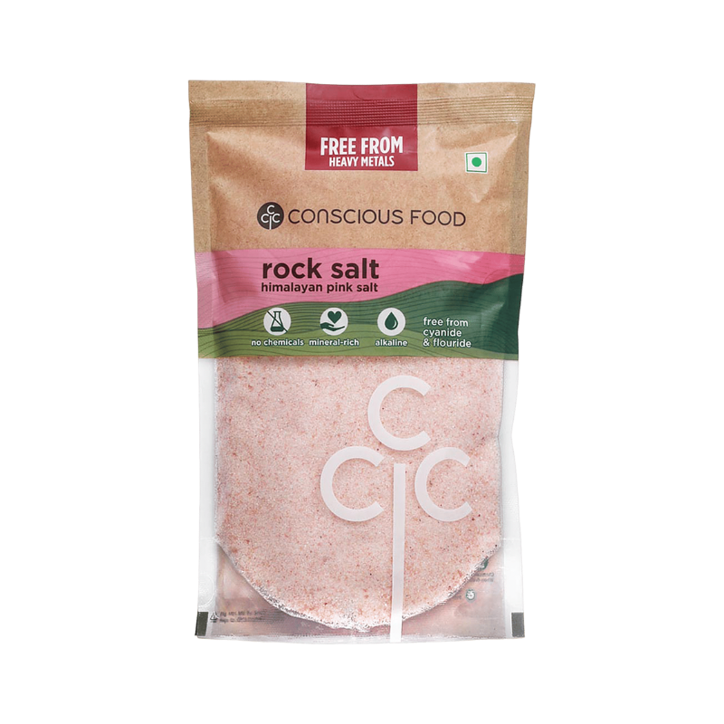 CONSCIOUS FOOD ORGANIC ROCK SALT (HIMALAYAN PINK SALT)