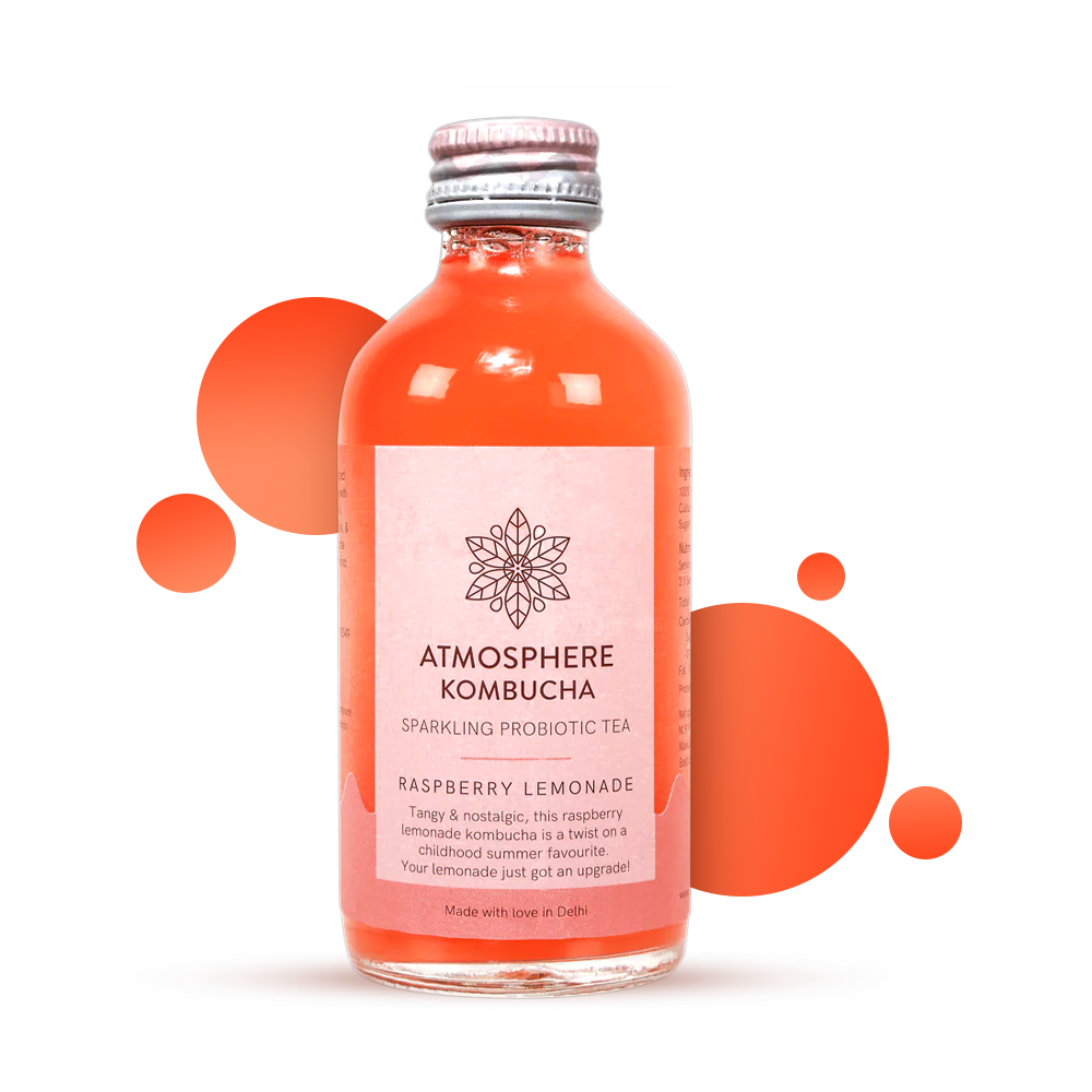 ATMOSPHERE KOMBUCHA IN RASPBERRY LEMONADE