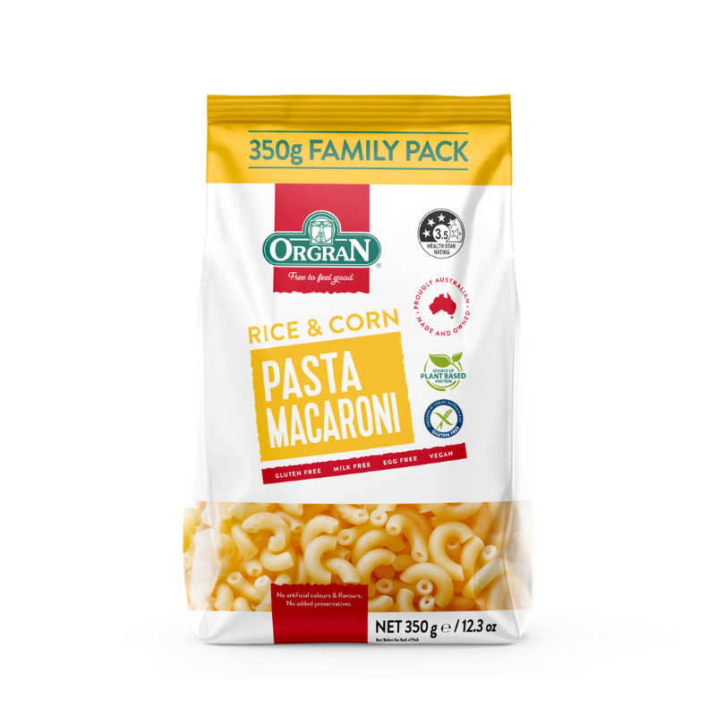 ORGRAN RICE & CORN MACARONI PASTA (GLUTEN FREE)
