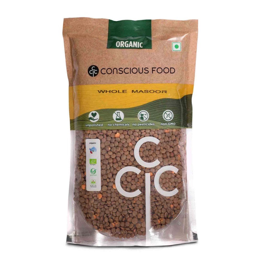 CONSCIOUS FOOD ORGANIC WHOLE RED LENTIL