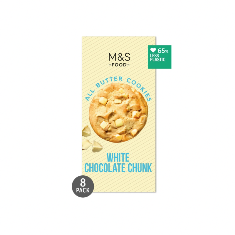 M&S WHITE CHOCOLATE CHUNK COOKIES