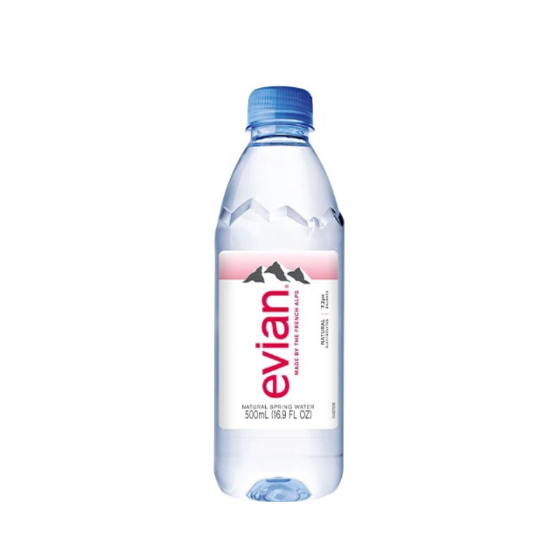 Evian 500ml Natural Mineral Water Bottle