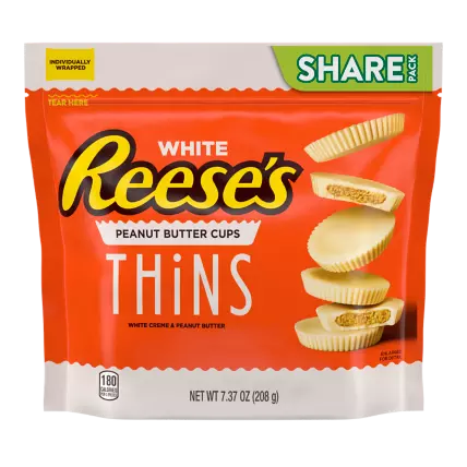 REESE PEANUT BUTTER CUPS WHITE THINS
