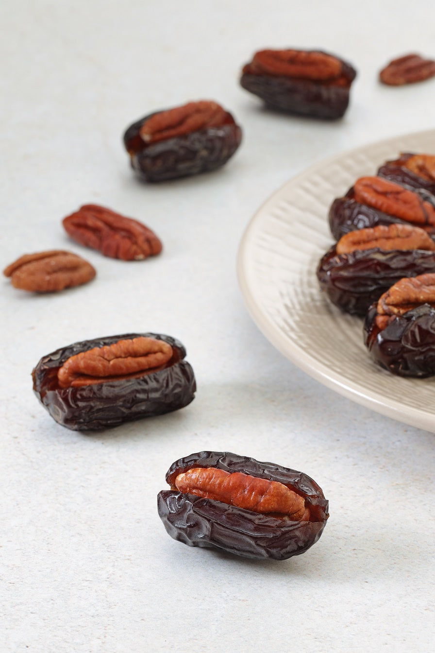 DATES FILLED WITH PECAN NUTS