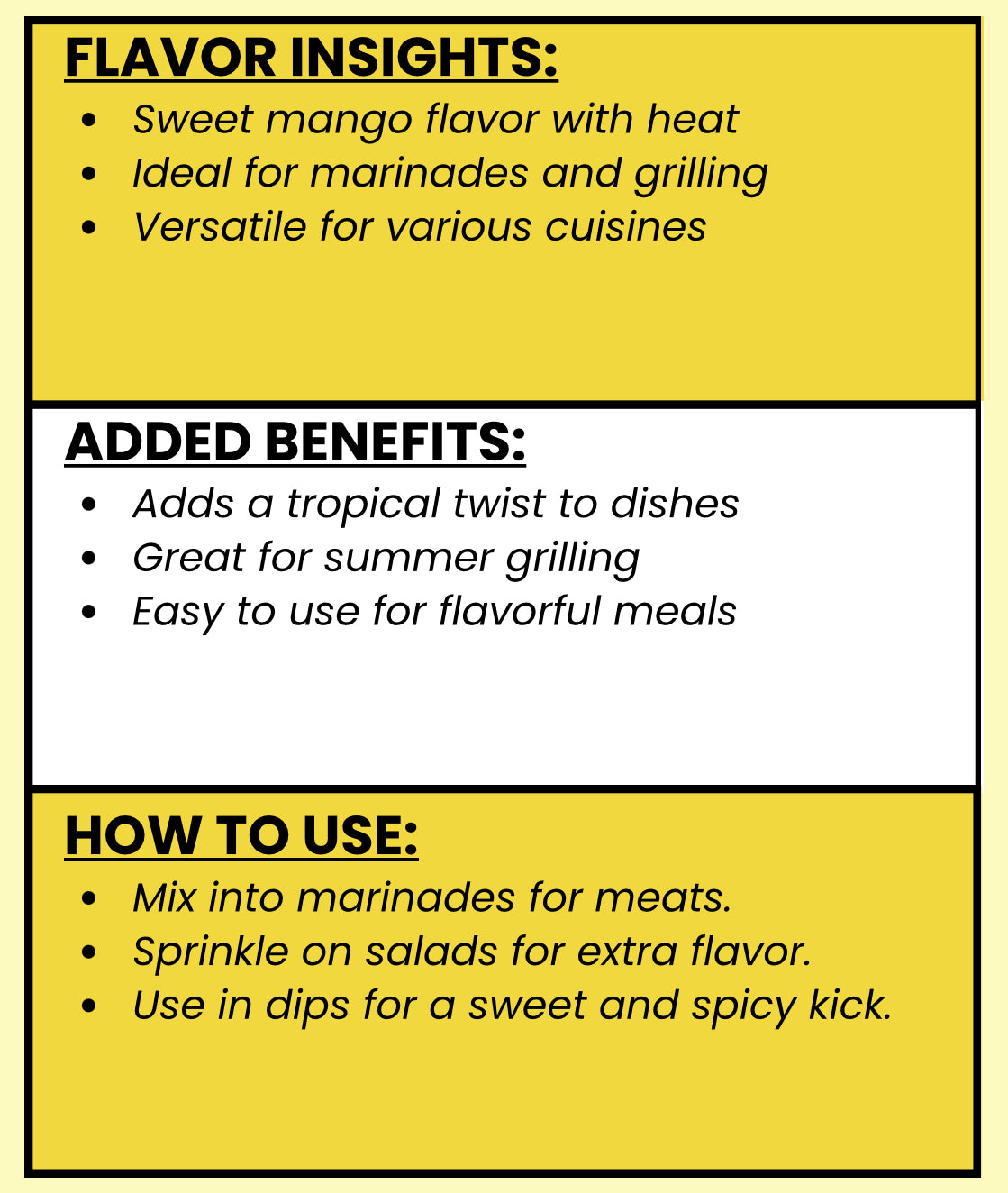 SPICE VAULT FIERY MANGO TWIST