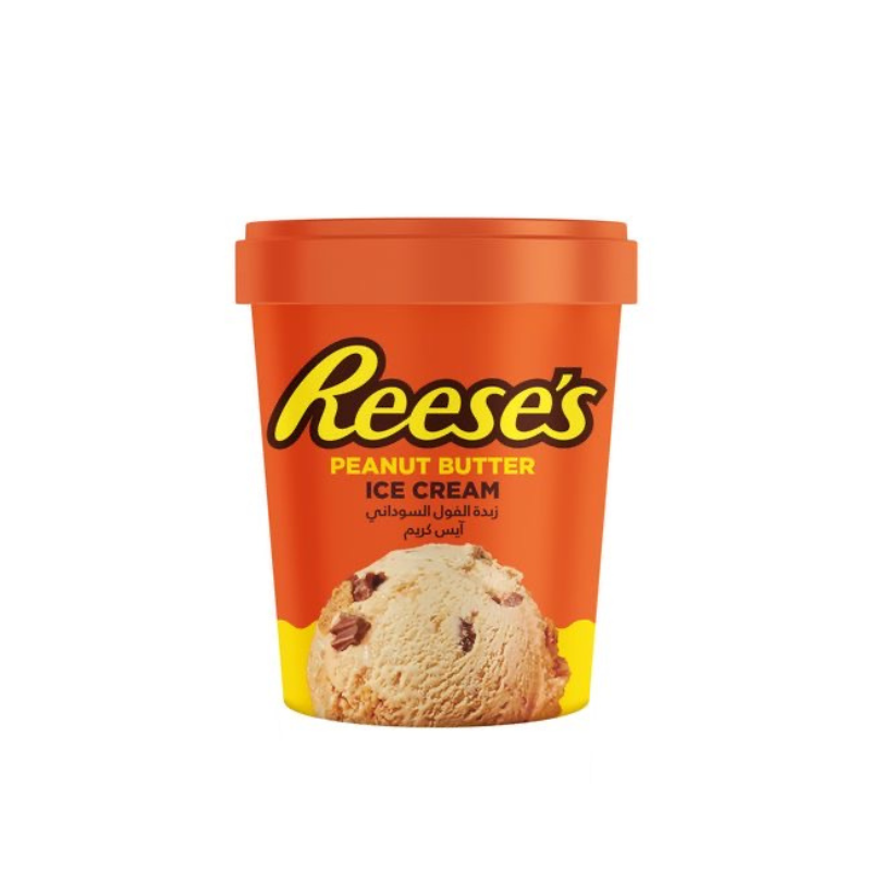 Reese’s Ice Cream Tub with peanut butter and chocolate swirls