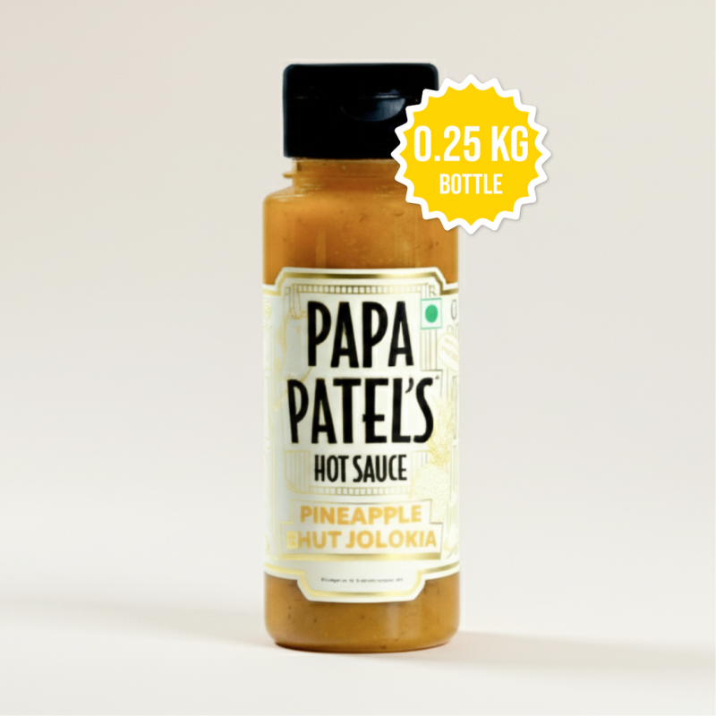 PAPA PATEL’S PINEAPPLE BHUT JHOLAKIA HOT SAUCE
