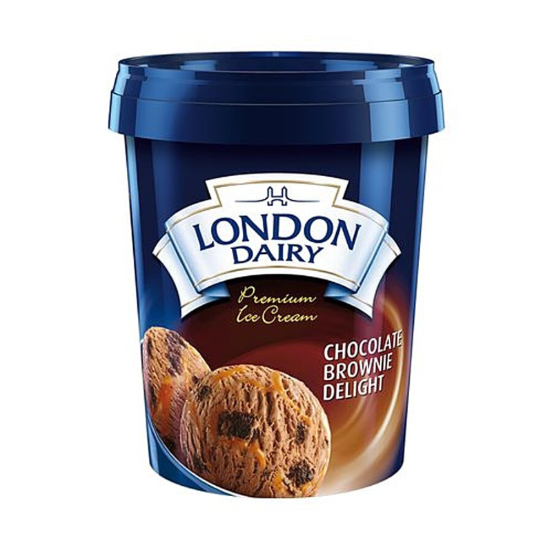 LONDON DAIRY CHOCOLATE BROWNIE DELIGHT ICECREAM