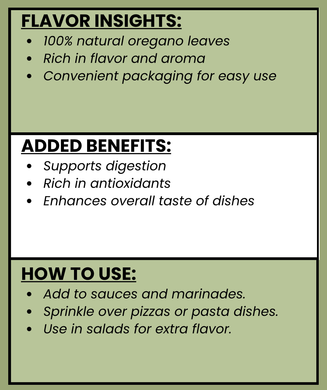 SPICE VAULT DRIED OREGANO