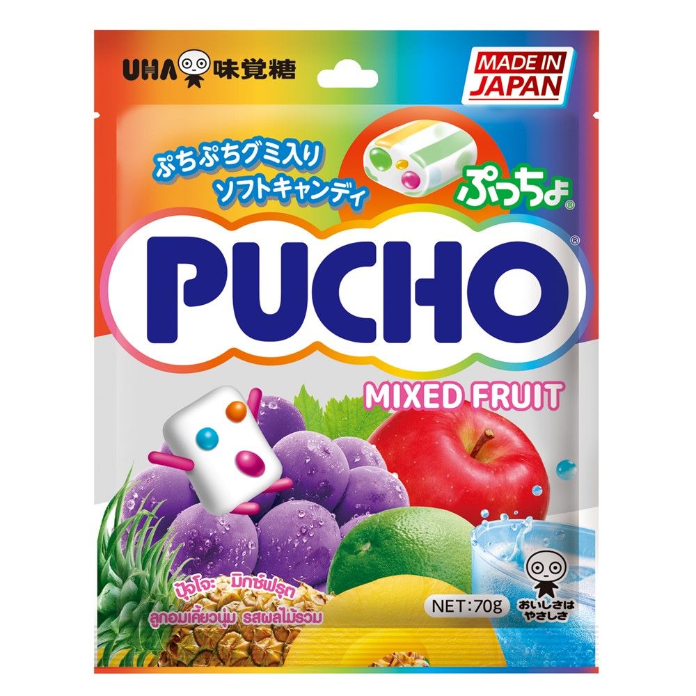 JAPANESE UHA PUCHO MIXED FRUIT CHEWY CANDY (🇯🇵)
