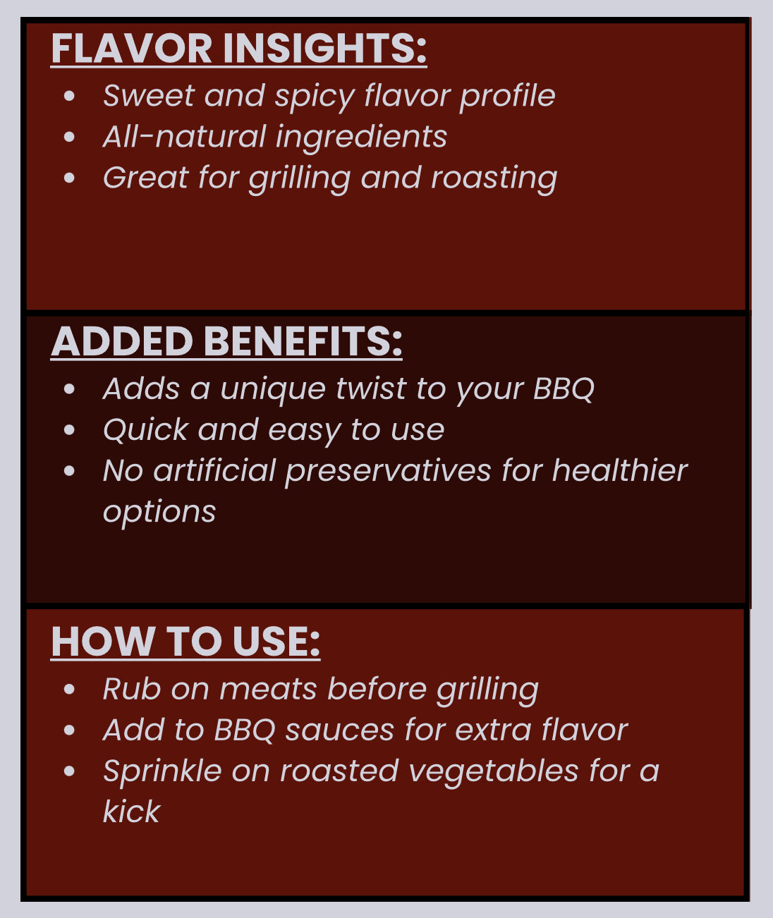 SPICE VAULT SWEET CHILLI BBQ SEASONING