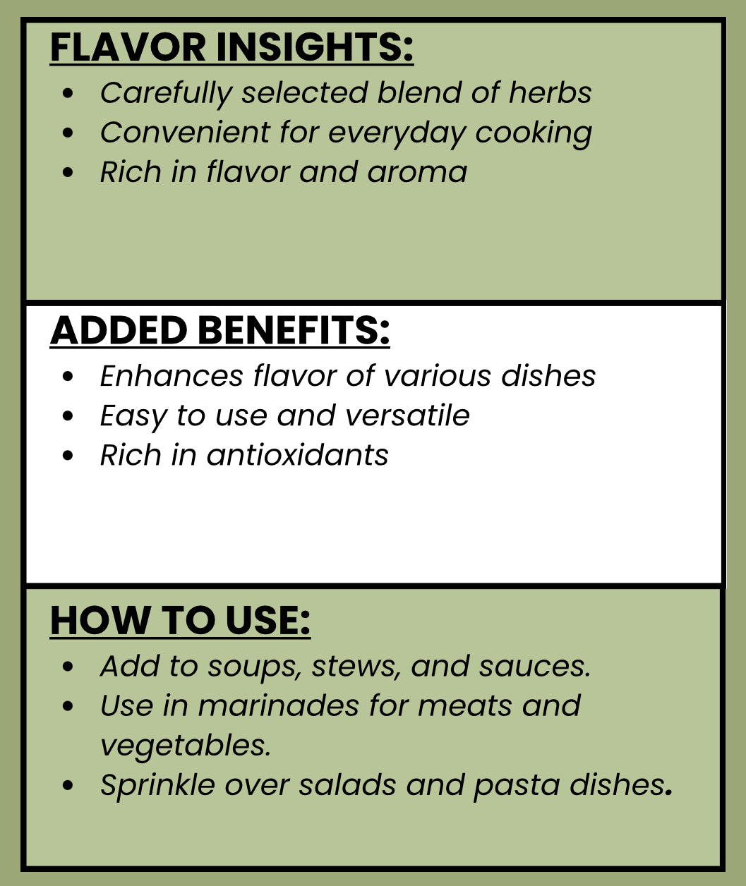SPICE VAULT MIX HERBS
