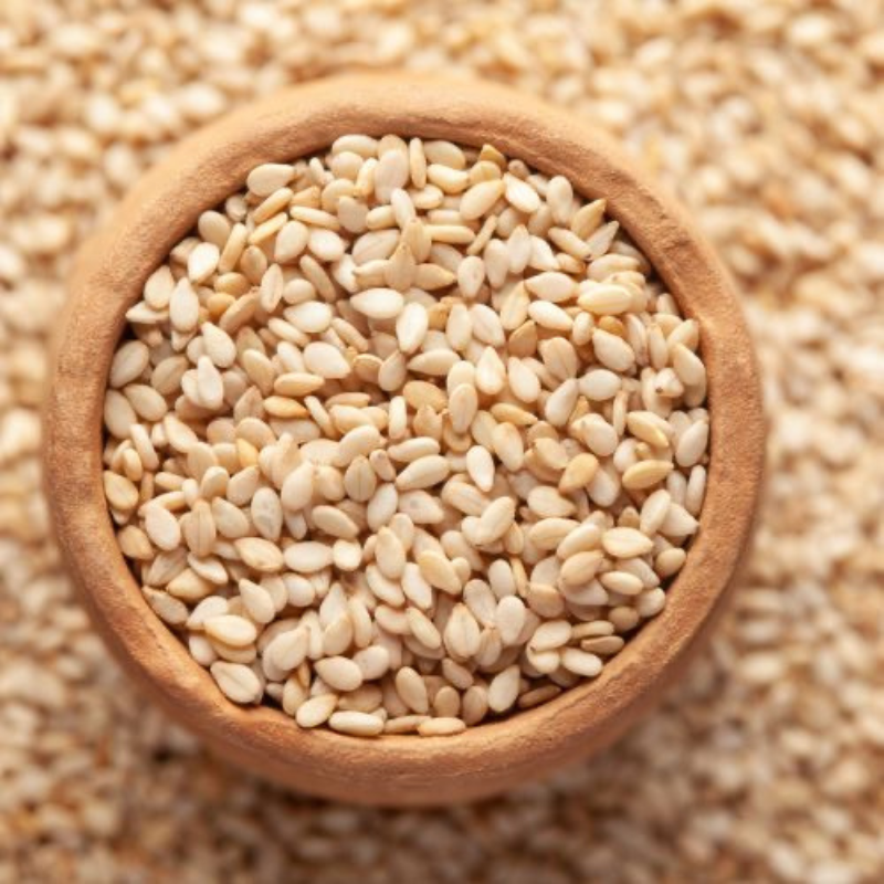 NATURAL UNSALTED WHITE SESAME SEEDS