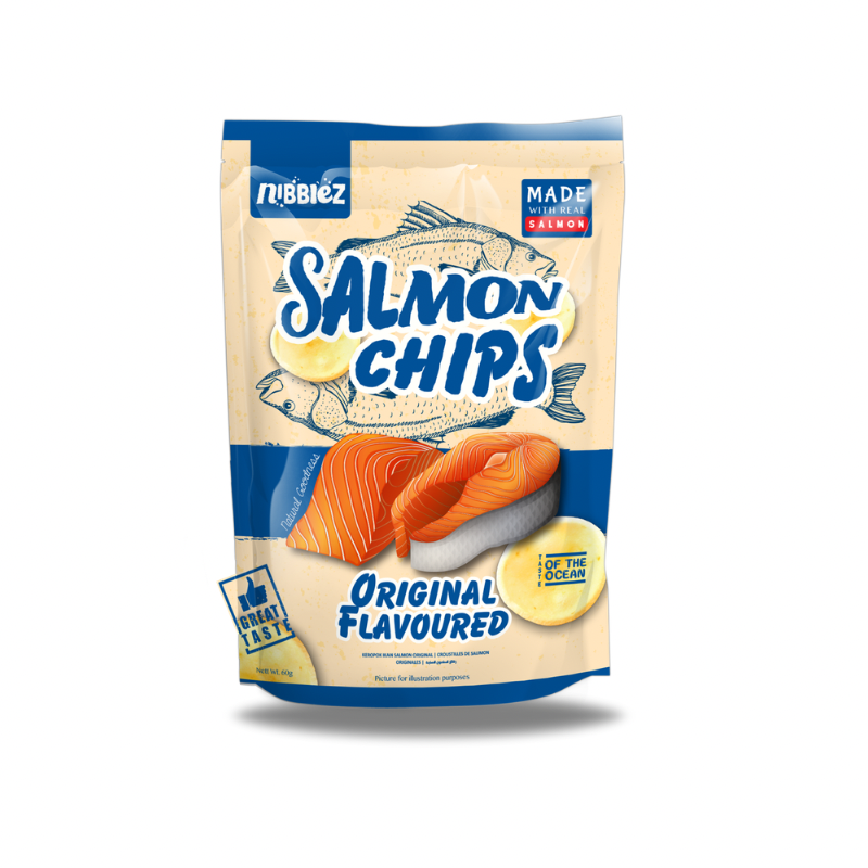 NIBLLEZ ORIGINAL SALMON CHIPS (π²πΎ)