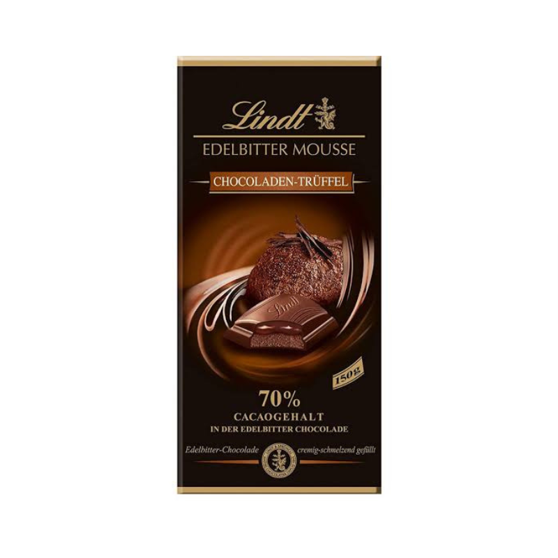 Lindt 70% Plain Mousse Dark Chocolate β Amiri Foods Mumbai