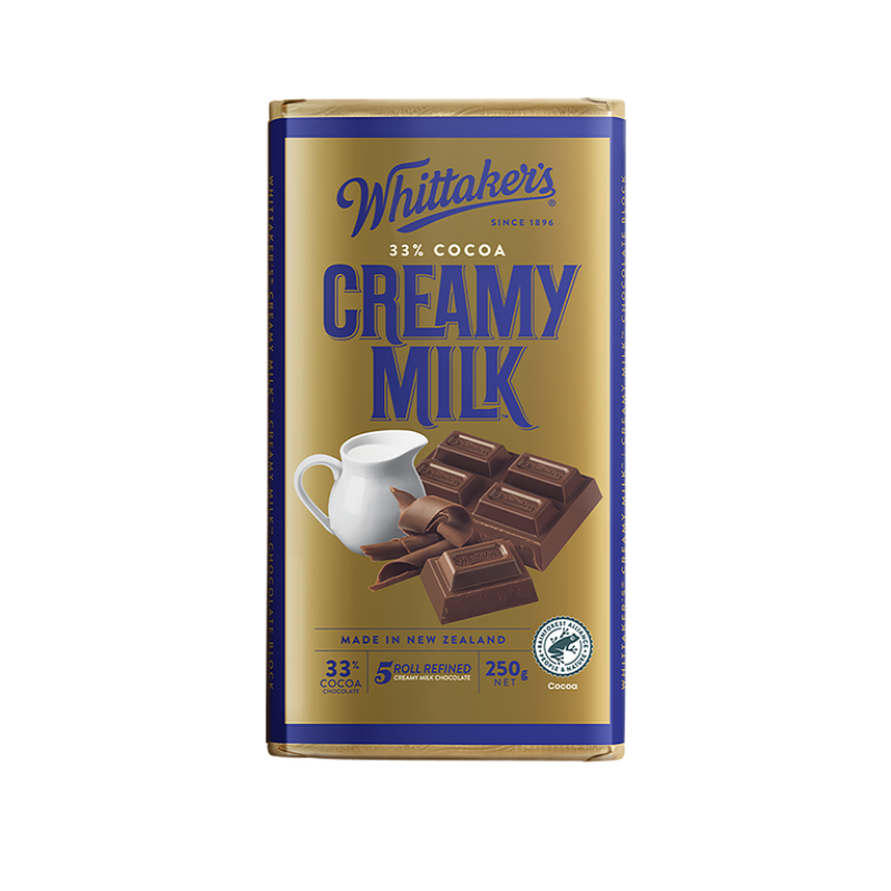WHITTAKER’S CREAMY MILK (33% COCOA)