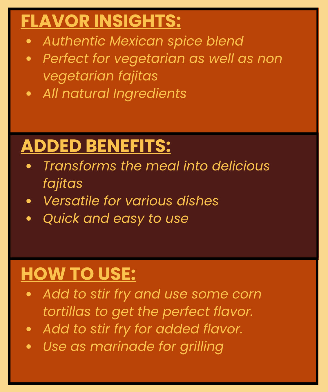 SPICE VAULT MEXICAN BURRITO SEASONING