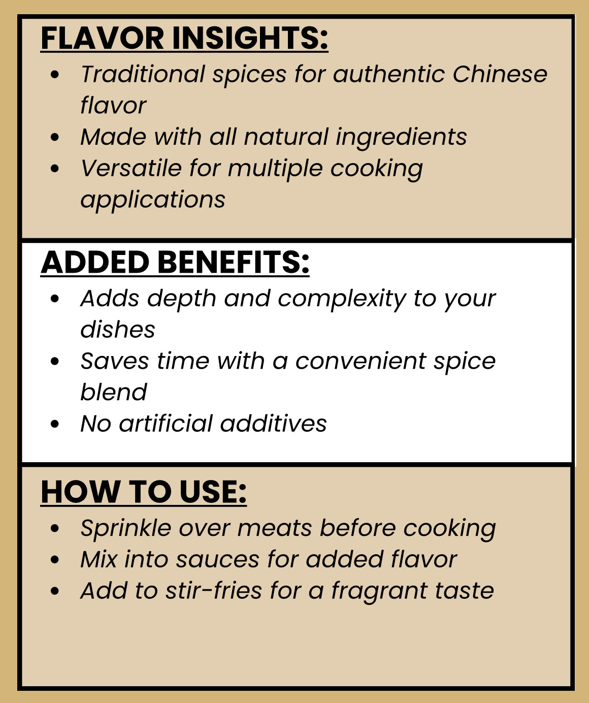 SPICE VAULT CHINESE 5 SPICE SEASONING
