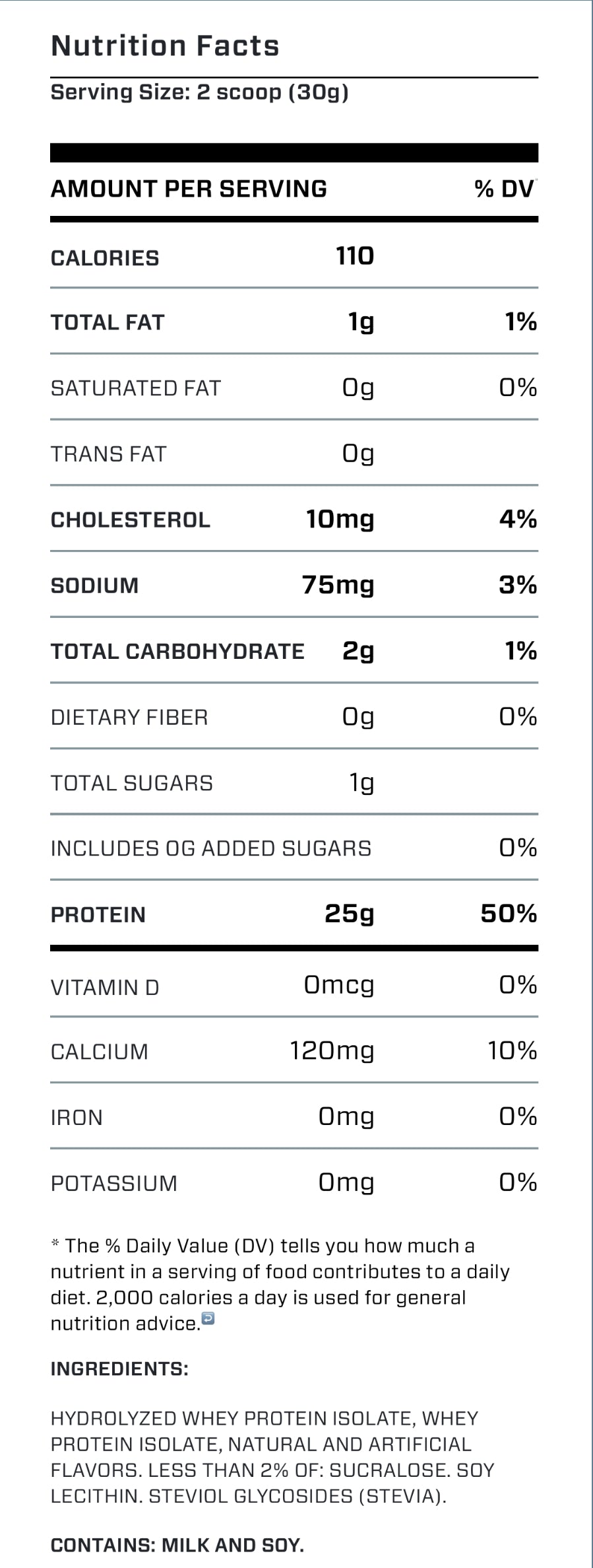 DYMATIZE ISO100 STRAWBERRY ISOLATE WHEY PROTEIN POWDER