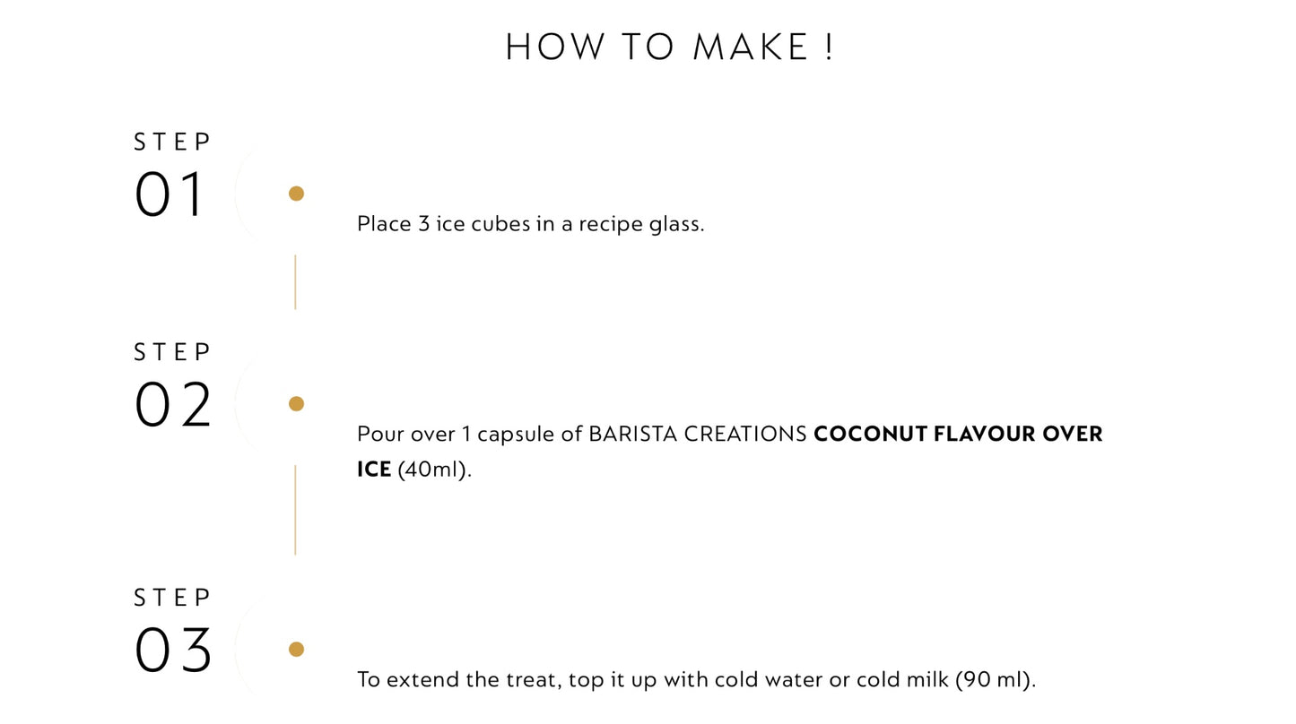 NESPRESSO COCONUT OVER ICE COFFEE PODS