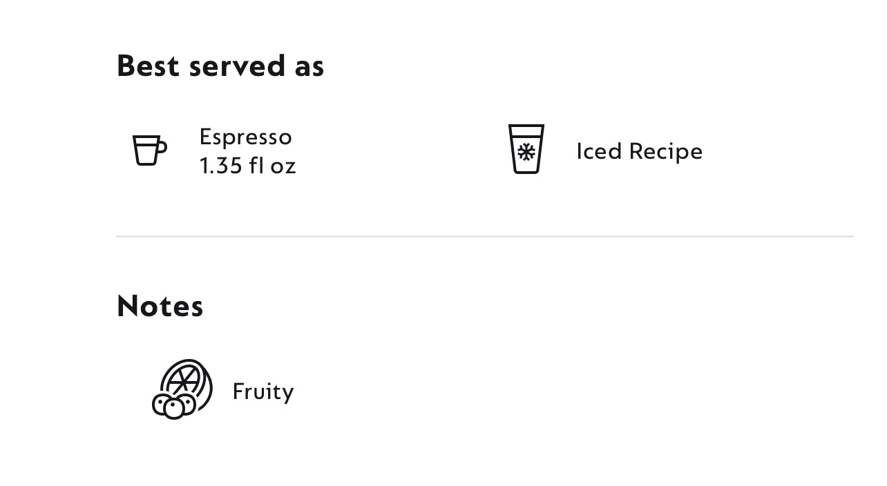 NESPRESSO FREDDO DELICATO COFFEE PODS π§