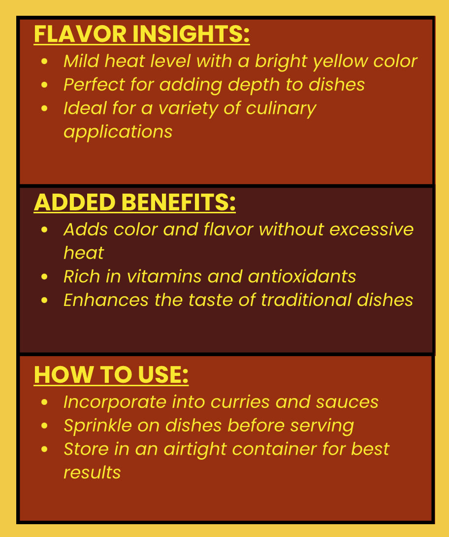 SPICE VAULT YELLOW CHILLI POWDER