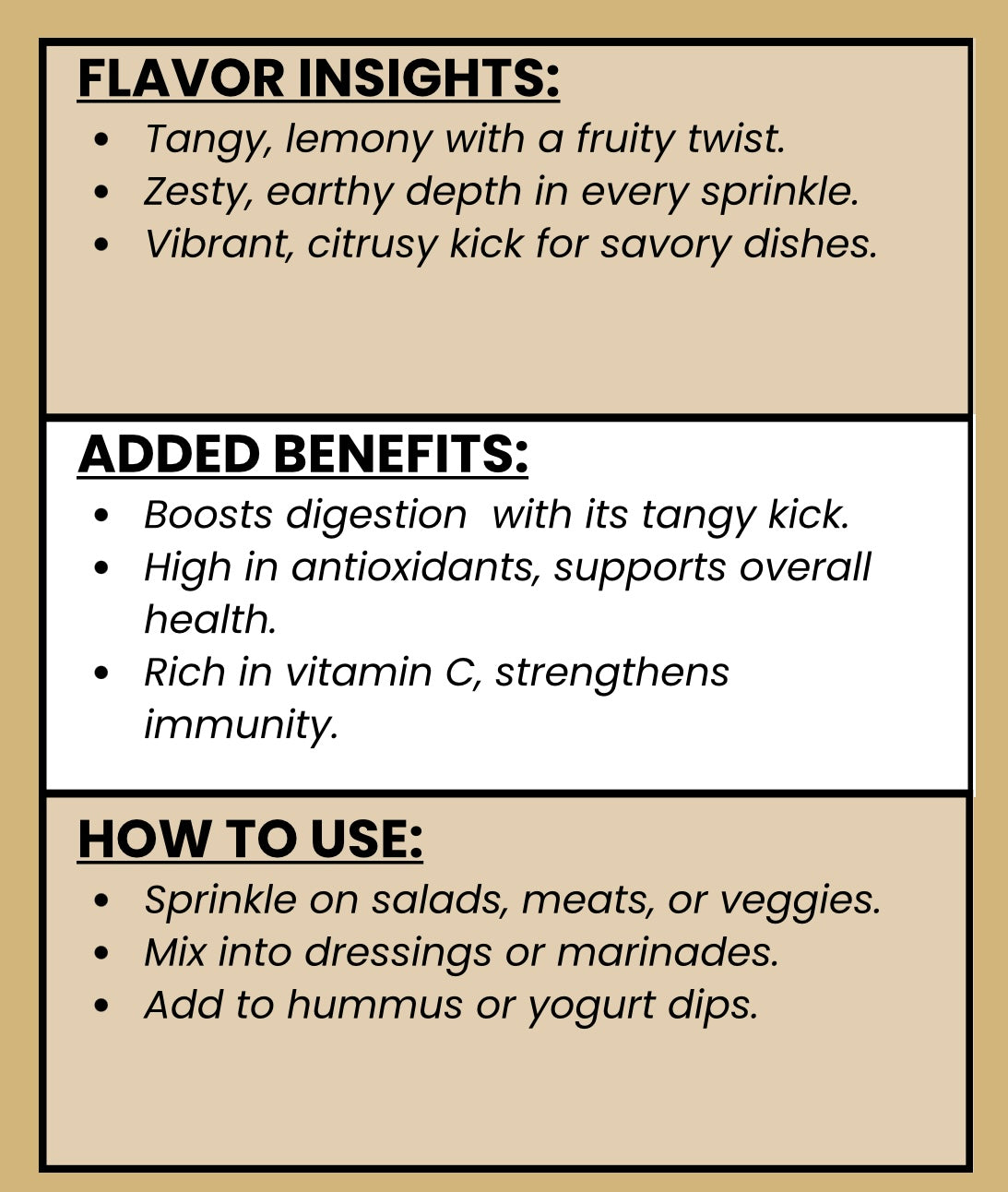 SPICE VAULT SUMAC POWDER