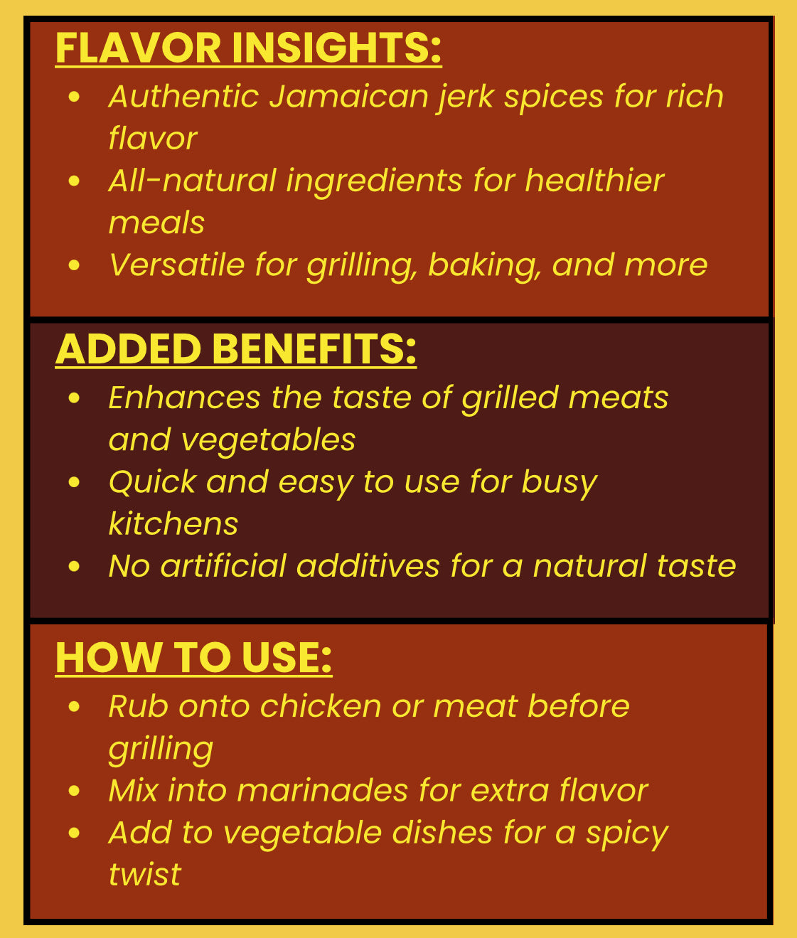SPICE VAULT JAMAICAN JERK SEASONING