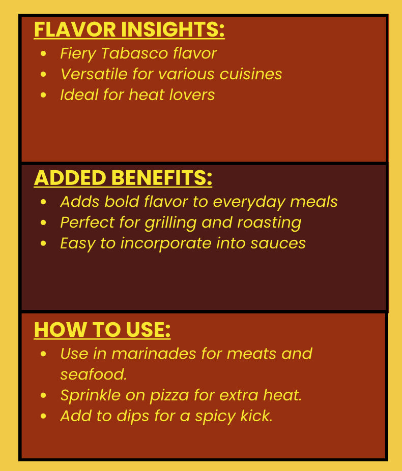 SPICE VAULT FLAMING TABASCO SEASONING