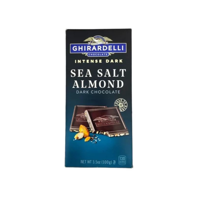 GHIRARDELLI SQUARES - SEA SALT ALMOND DARK CHOCOLATE