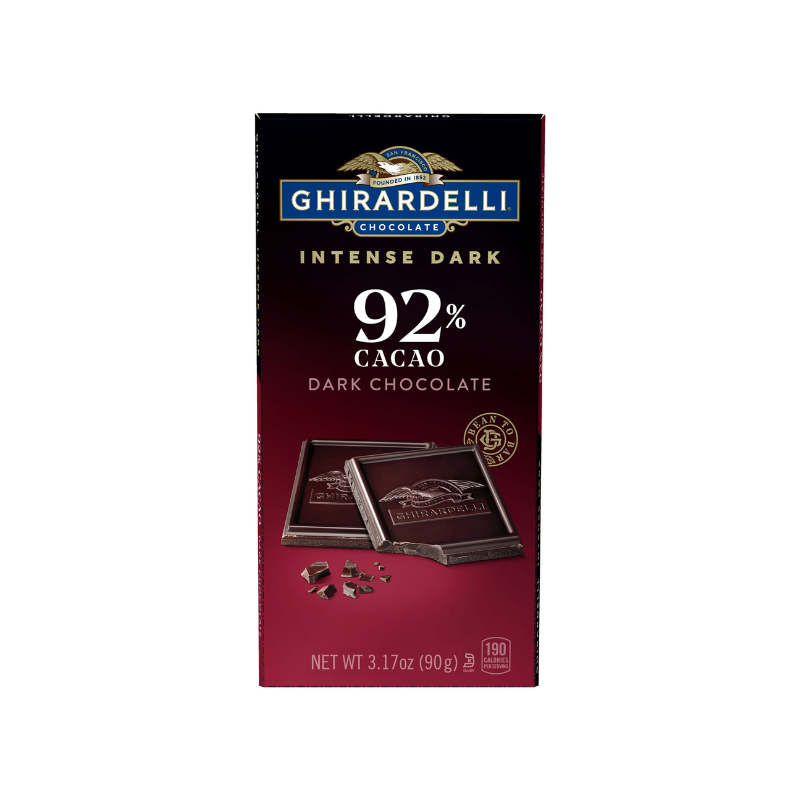GHIRARDELLI SQUARES - 92% DARK CHOCOLATE