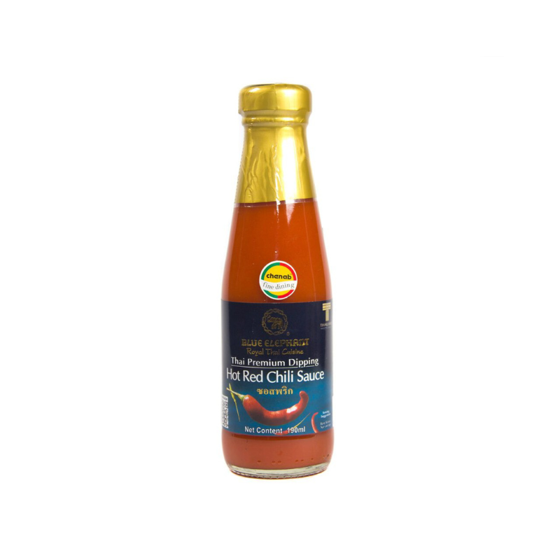 Blue Elephant Hot Red Chilli Sauce Bottle β Spicy Thai Sauce
