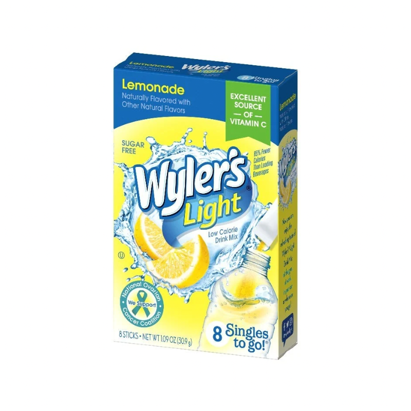WYLER'S ZERO SUGAR LEMONADE DRINK MIX
