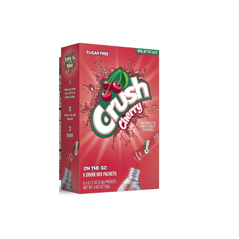 CRUSH ZERO SUGAR CHERRY DRINK MIX
