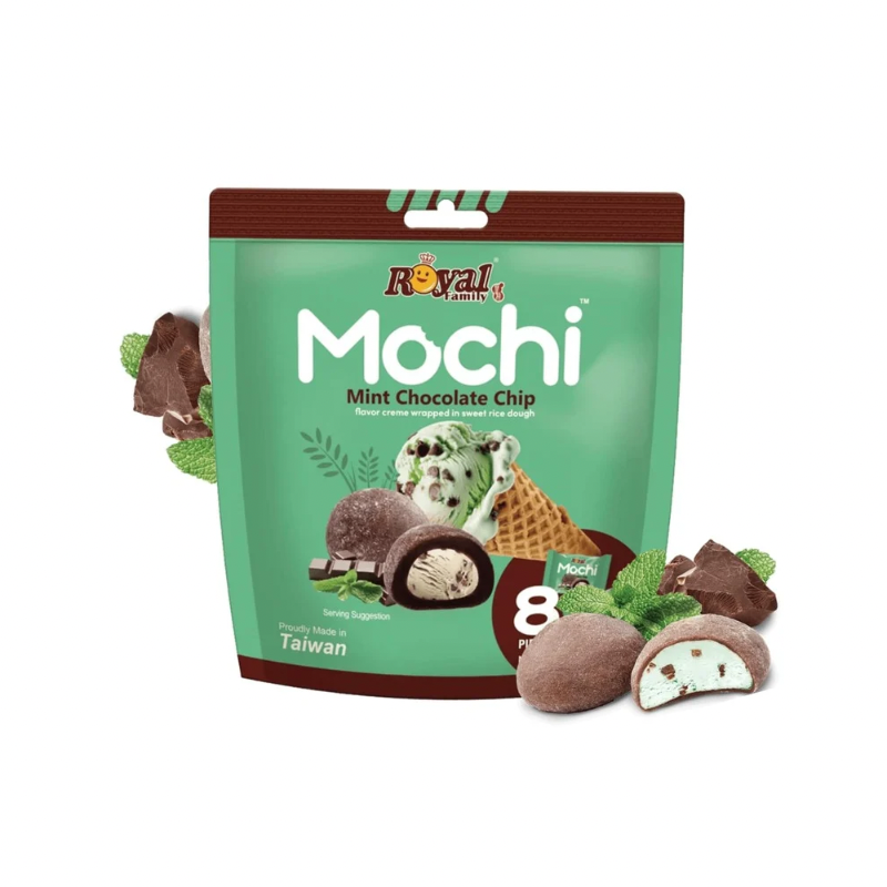 ROYAL FAMILY MINT CHOCOLATE CHIP MOCHI