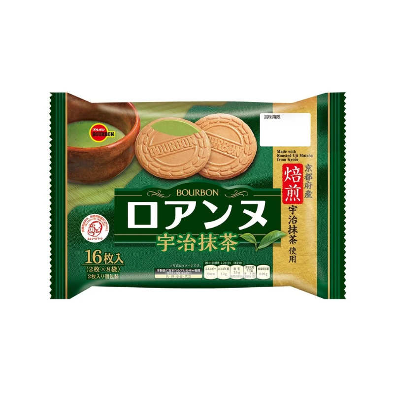BOURBON ROANNE UJI MATCHA CREAM BISCUITS (π―π΅)