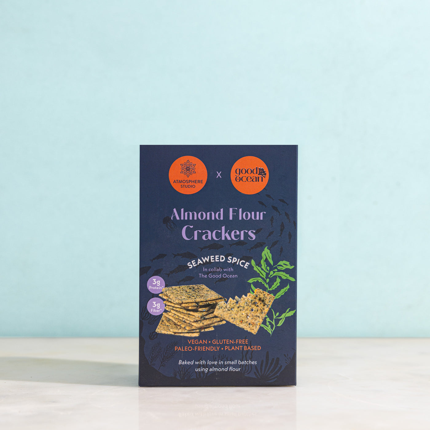 Atmosphere Studio Seaweed Spice Almond Flour Crackers (Gluten-Free & Vegan)