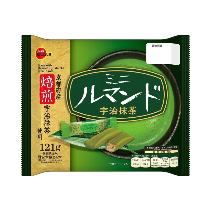 JAPANESE BOURBON MINI UJI MATCHA LUMONDE COOKIES (🇯🇵)