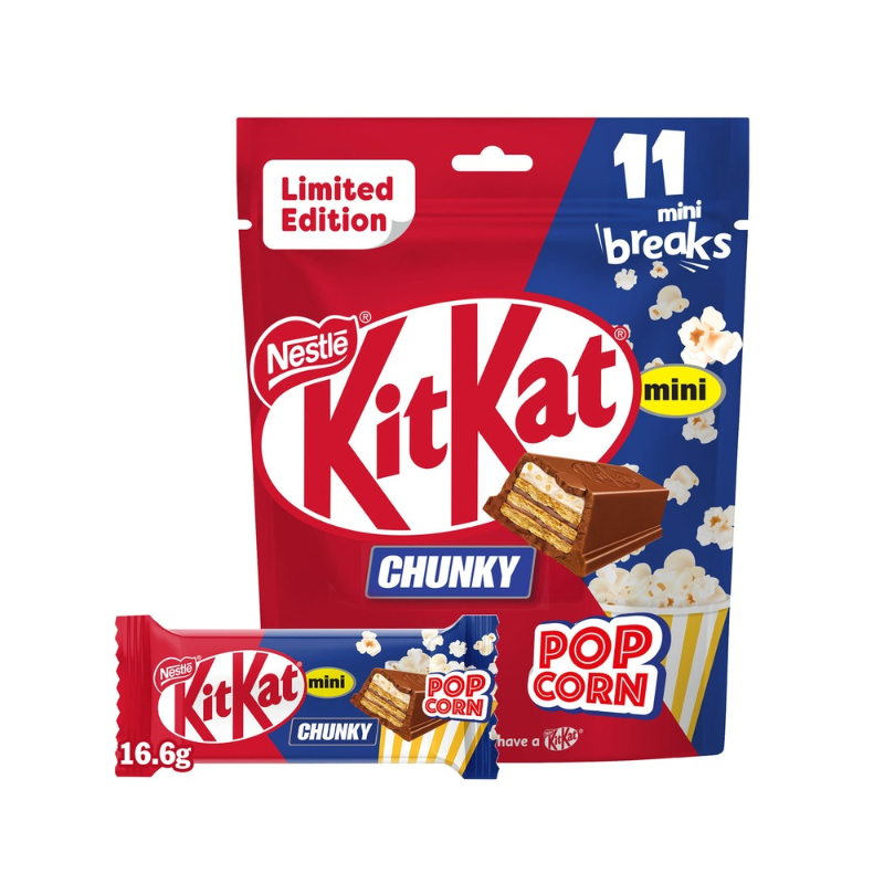 KITKAT CHUNKY POPCORN MINI BREAKS