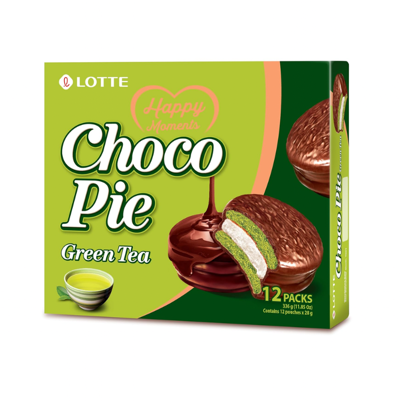 LOTTE CHOCO PIE GREEN TEA