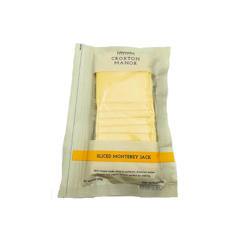 CROXTON MANOR SLICED MONTEREY JACK CHEESE