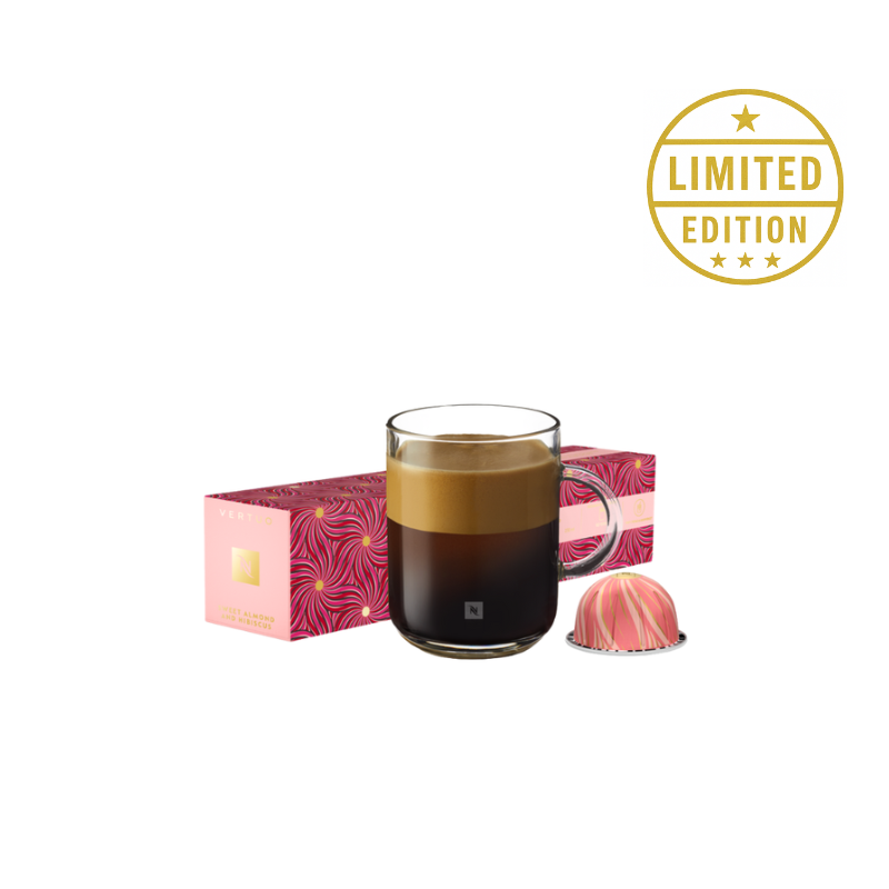 NESPRESSO VERTUO SWEET ALMOND & HIBISCUS COFFEE PODS