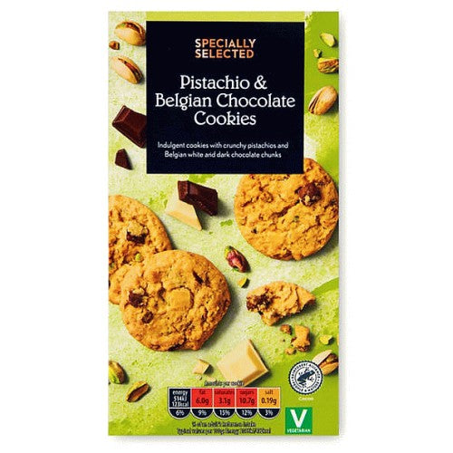 SPECIALLY SELECTED PISTACHIO & BELGIAN CHOCOLATE COOKIES (π¬π§)