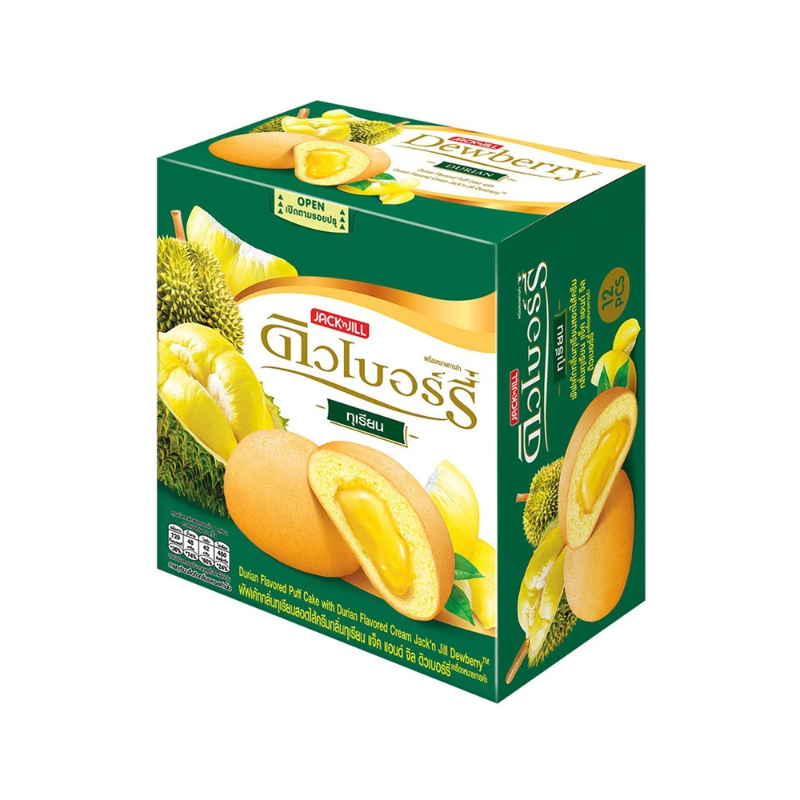 JACK N JILL DURIAN DEWBERRY PUFF CAKES (🇹🇭)